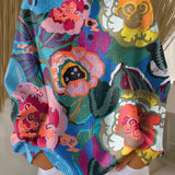Candela | Jersey de flores grandes pintadas