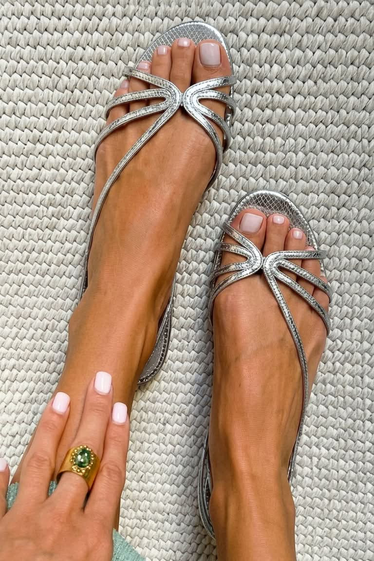 Camila – Sandalia dorada de elegancia veraniega