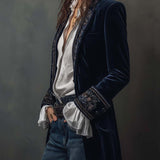 Nerea | Chaqueta larga vintage bordada