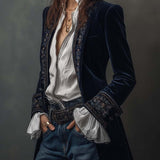 Nerea | Chaqueta larga vintage bordada