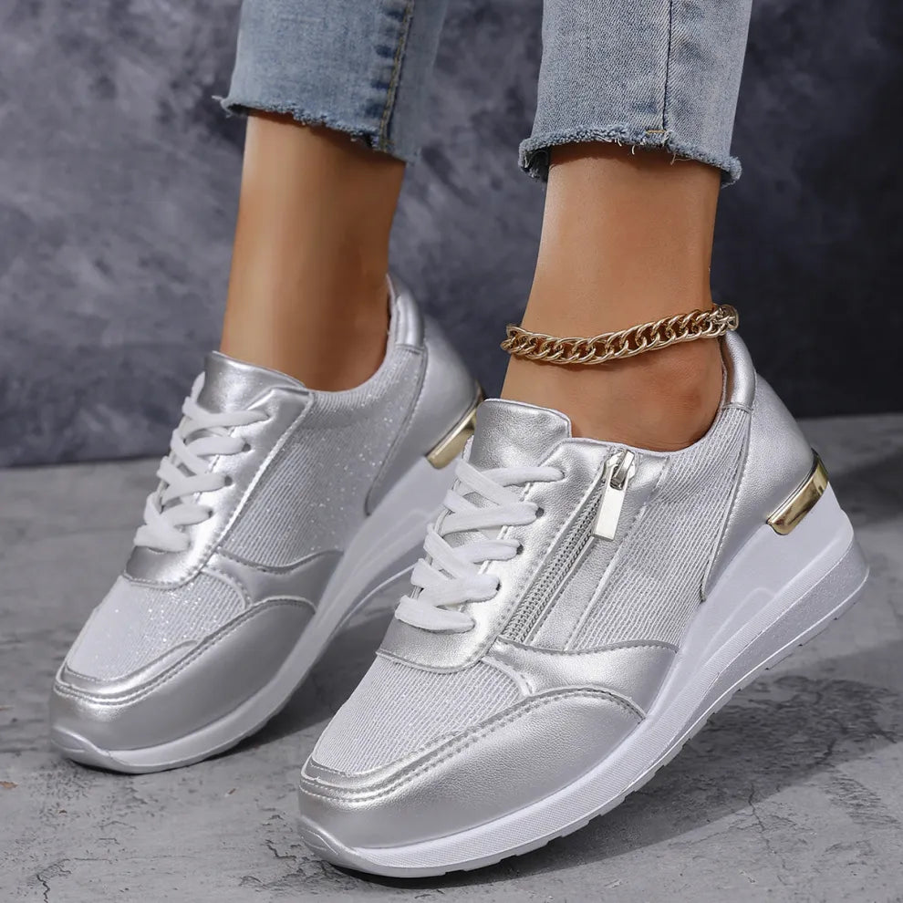 Siena – Zapatillas confort con cremallera lateral