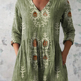 Avelina | Blusa larga con escote en V en seis colores