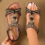 Zaira – Sandalias boho con detalles decorativos