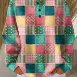 Trinidad | Jersey de cuadros patchwork