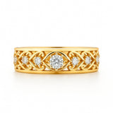 Inés – Anillo entrelazado con circonita