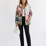 Anastasia | Chaqueta acolchada de flores del campo