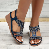 Lía – Sandalias de cuña con detalles brillantes