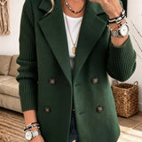 Carola | Blazer elegante con mangas de punto
