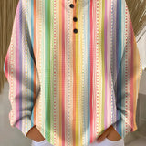 Tecla | Jersey de rayas finas multicolor