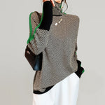 Jersey Eva con rayas verdes en contraste, puesto
