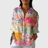 Florinda | Blusa de retales floreados en pastel