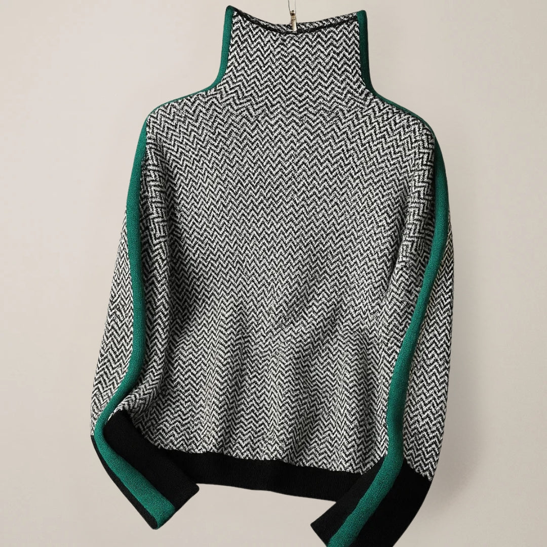 Jersey Eva en verde, prenda entera