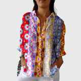 Consolación | Blusa de mosaicos étnicos