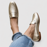 Digna | Mocasín dorado metalizado