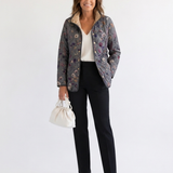 Ludivina | Chaqueta acolchada de flores secas
