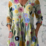 Claudia | Blusa larga vaporosa con escote en V