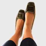 Emeteria | Mocasín de serraje con diseño