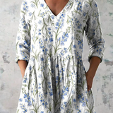 Cloe | Blusa larga blanca con escote en V