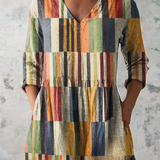Casandra | Blusa larga fluida multicolor
