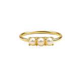 Dalia – Anillo triple perla