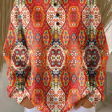 Milagros | Jersey de medallones naranja