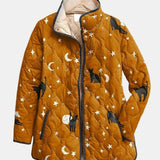 Melchora | Chaqueta acolchada de gatos y estrellas