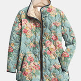 Valvanera | Chaqueta acolchada de rosas sobre celadón