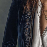 Nerea | Chaqueta larga vintage bordada