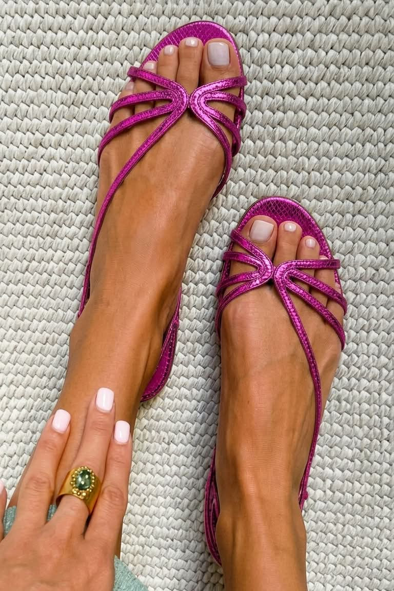 Camila – Sandalia dorada de elegancia veraniega