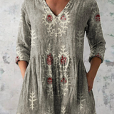 Avelina | Blusa larga con escote en V en seis colores