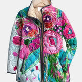 Jesusa | Chaqueta acolchada de acuarela floral