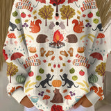Fabiola | Jersey de estampado otoñal