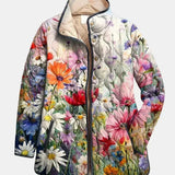 Anastasia | Chaqueta acolchada de flores del campo