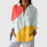 Elisea | Blusa de bloques y lunares