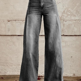 Luciana | Pantalón ancho de vaquero claro