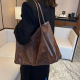 Georgina | Bolso shopper alto de piel brillante