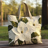 Bolso artesanal – Lirios blancos