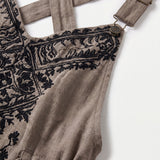 Nieves – Mono de lino con bordado boho