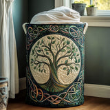 Árbol de la vida | Cesta de almacenaje acolchada