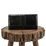 Perfecta | Cartera alargada con broches