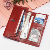 Perfecta | Cartera alargada con broches