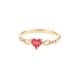 Amalia – Anillo corazón con circonita