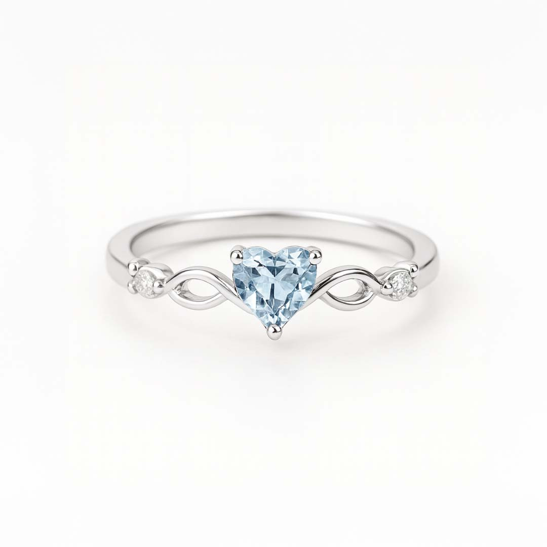 Amalia – Anillo corazón con circonita