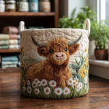 Ternera highland | Cesta de almacenaje acolchada