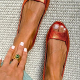 Adelina – Sandalia dorada confort chic