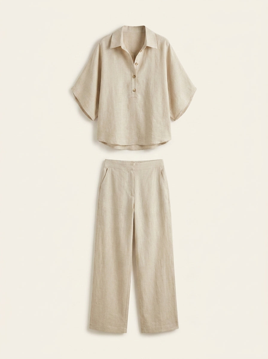 Nora – Conjunto fluido de lino
