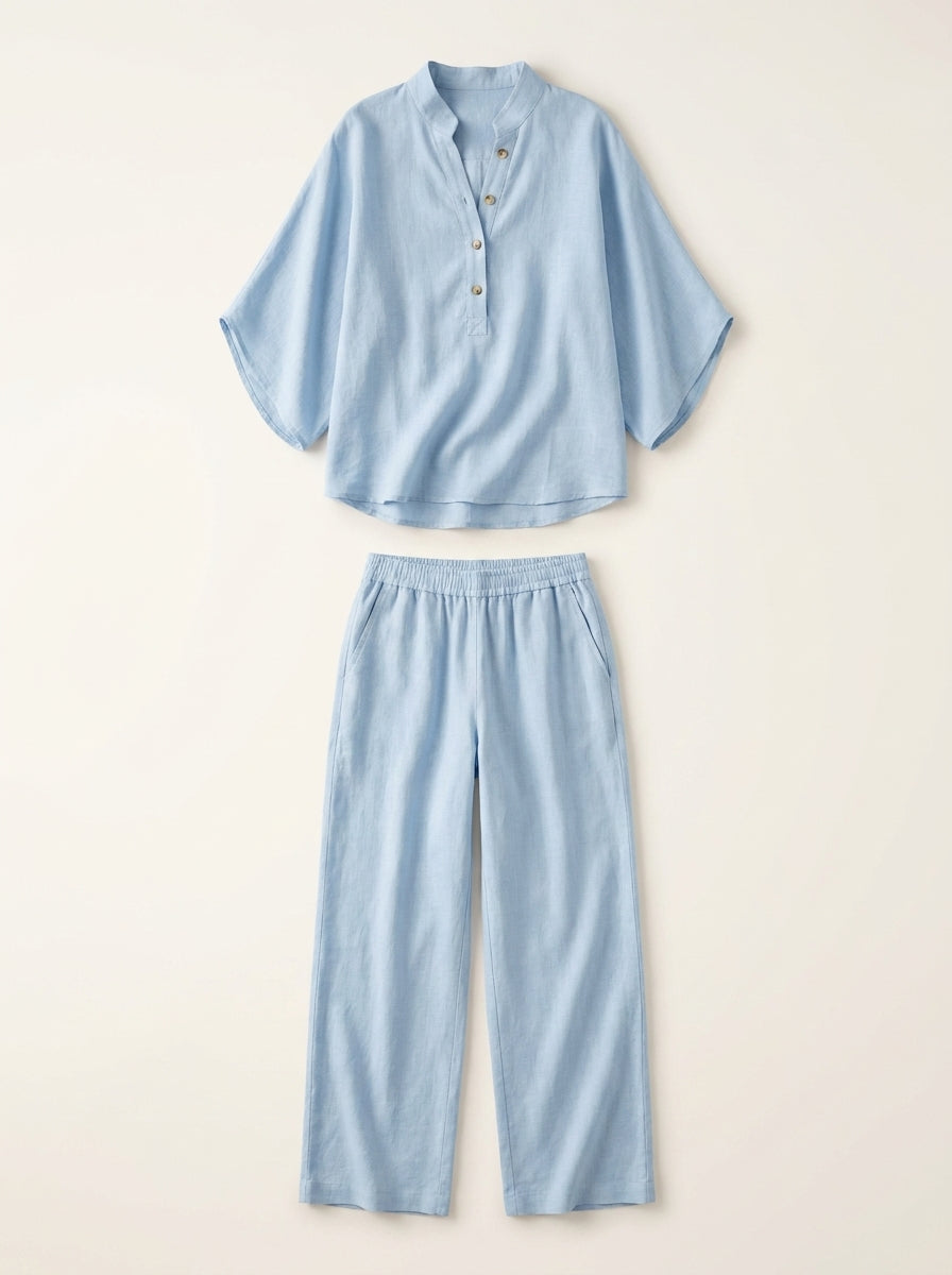Nora – Conjunto fluido de lino