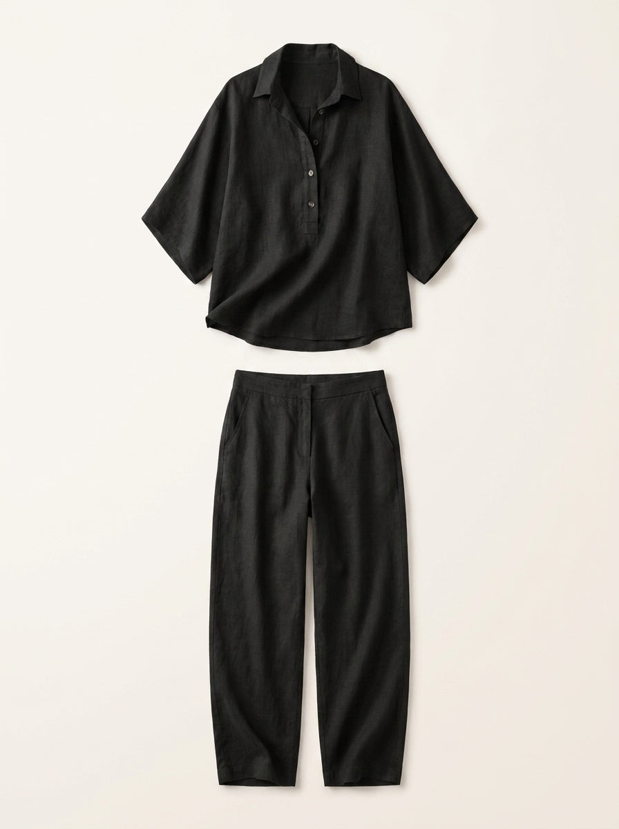 Nora – Conjunto fluido de lino