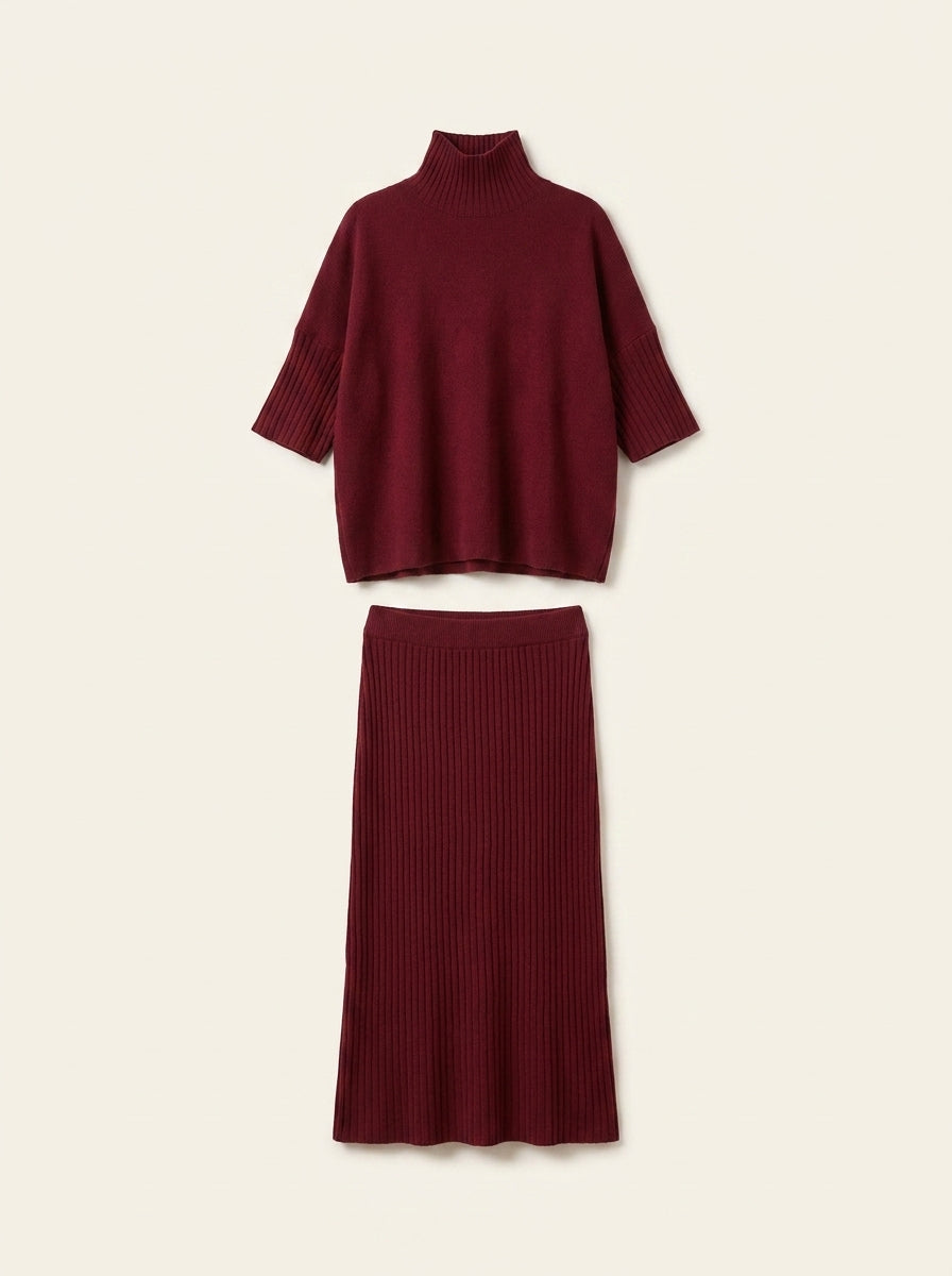 Lourdes – Conjunto de punto con falda