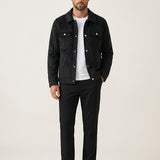 Adriel – Chaqueta suede de cuadros